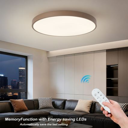 Brilagi - LED prigušiva svetiljka POOL SMART LED/100W/230V preč. 80 cm Wi-Fi Tuya + daljinskim upravljačem braon