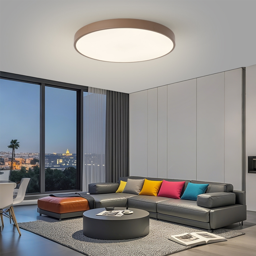 Brilagi - LED prigušiva svetiljka POOL SMART LED/100W/230V preč. 80 cm Wi-Fi Tuya + daljinskim upravljačem braon