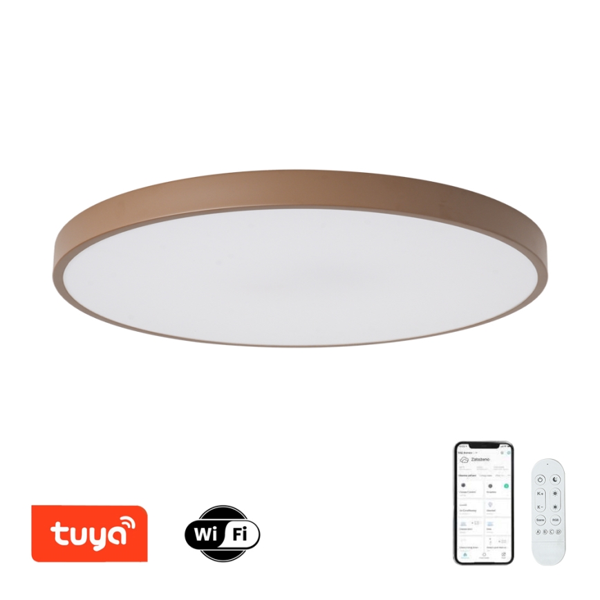 Brilagi - LED prigušiva svetiljka POOL SMART LED/100W/230V preč. 80 cm Wi-Fi Tuya + daljinskim upravljačem braon