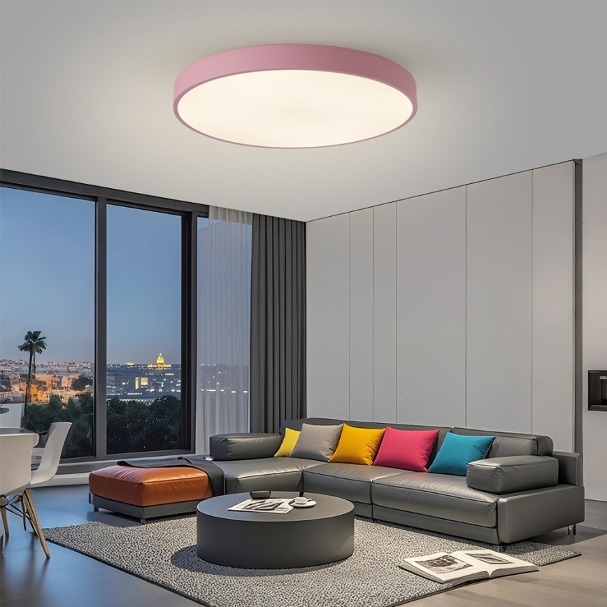 Brilagi - LED prigušiva svetiljka POOL SMART LED/100W/230V prečnik 80 cm Wi-Fi Tuya + daljinski upravljač ružičasta
