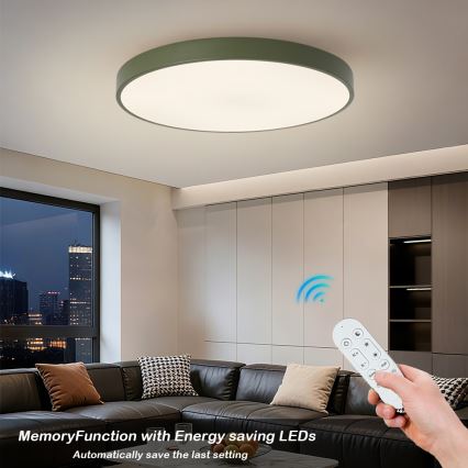 Brilagi - prigušiva LED svetiljka POOL SMART LED/100W/230V Ø 80 cm Wi-Fi Tuya + daljinski upravljač, zelena