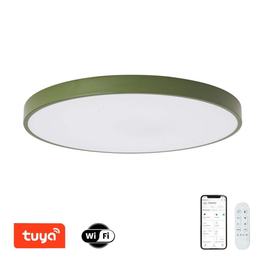 Brilagi - prigušiva LED svetiljka POOL SMART LED/100W/230V Ø 80 cm Wi-Fi Tuya + daljinski upravljač, zelena