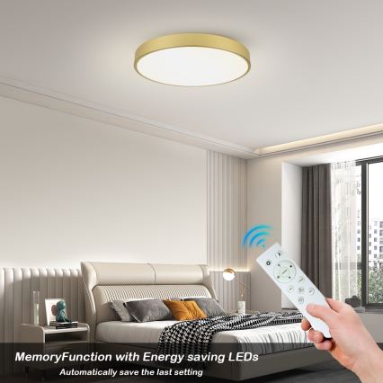 Brilagi - prigušiva LED plafonska svetiljka POOL SMART LED/100W/230V 3000-6000K 80 cm zlatna Wi-Fi Tuya + daljinski upravljač