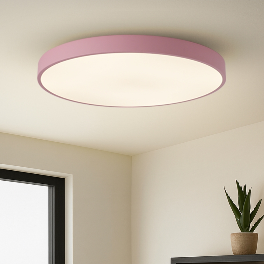Brilagi - LED prigušiva svetiljka POOL SMART LED/128W/230V, prečnik 100 cm, Wi‑Fi Tuya + daljinsko upravljanje, ružičasta