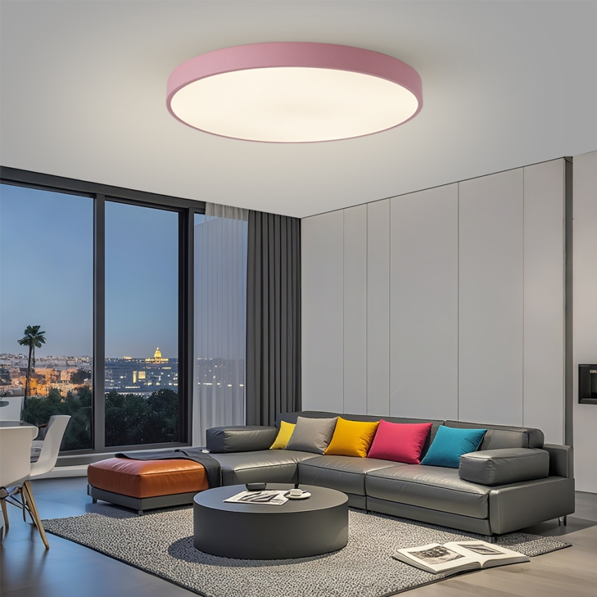 Brilagi - LED prigušiva svetiljka POOL SMART LED/128W/230V, prečnik 100 cm, Wi‑Fi Tuya + daljinsko upravljanje, ružičasta