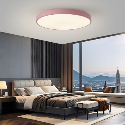 Brilagi - LED prigušiva svetiljka POOL SMART LED/128W/230V, prečnik 100 cm, Wi‑Fi Tuya + daljinsko upravljanje, ružičasta