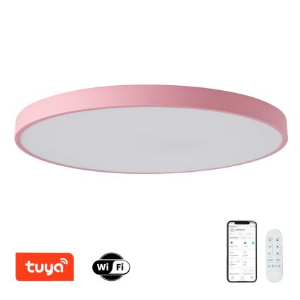 Brilagi - LED prigušiva svetiljka POOL SMART LED/128W/230V, prečnik 100 cm, Wi‑Fi Tuya + daljinsko upravljanje, ružičasta