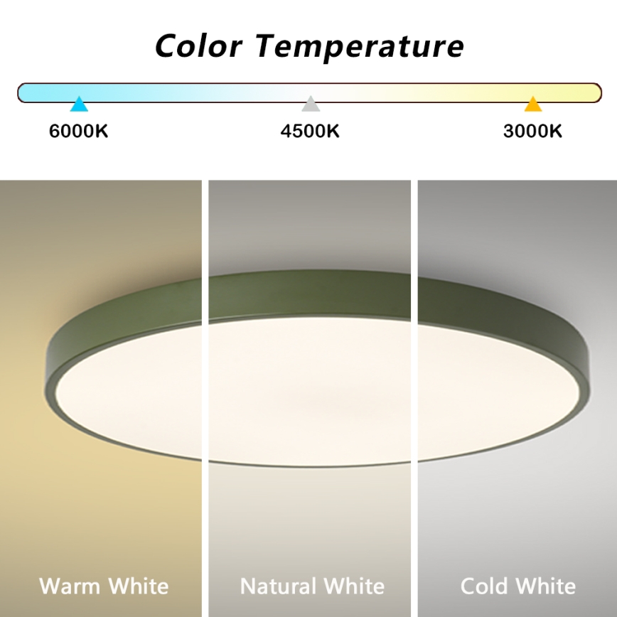Brilagi - LED prigušiva svetiljka POOL SMART LED/128W/230V prečnik 100 cm 3000-6000K Wi-Fi Tuya + daljinski upravljač zelena