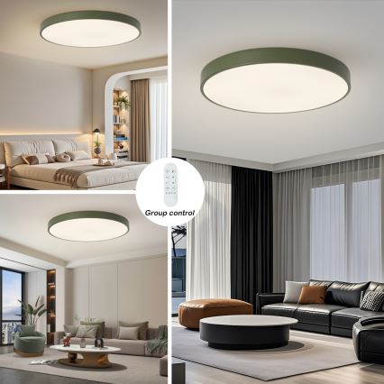 Brilagi - LED prigušiva svetiljka POOL SMART LED/128W/230V prečnik 100 cm 3000-6000K Wi-Fi Tuya + daljinski upravljač zelena