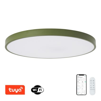 Brilagi - LED prigušiva svetiljka POOL SMART LED/128W/230V prečnik 100 cm 3000-6000K Wi-Fi Tuya + daljinski upravljač zelena