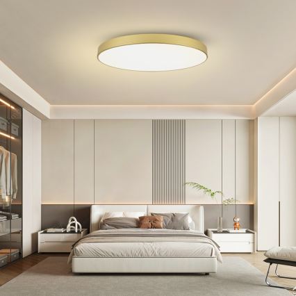 Brilagi - LED prigušiva plafonska svetiljka POOL SMART LED/128W/230V 3000-6000K 100 cm zlatna Wi-Fi Tuya + daljinski upravljač