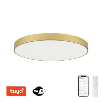 Brilagi - LED prigušiva plafonska svetiljka POOL SMART LED/128W/230V 3000-6000K 100 cm zlatna Wi-Fi Tuya + daljinski upravljač