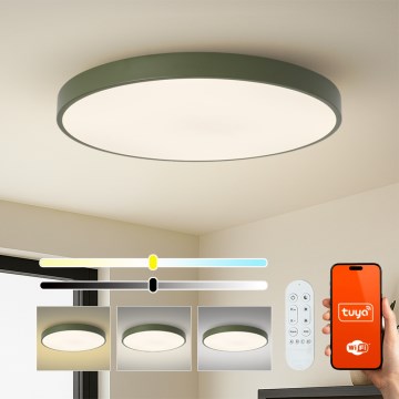 Brilagi - LED prigušiva svetiljka POOL SMART LED/128W/230V prečnik 100 cm Wi‑Fi Tuya + daljinski upravljač, zelena
