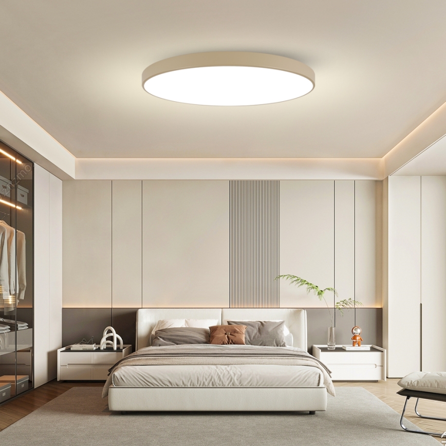Brilagi - LED prigušiva plafonska svetiljka POOL SMART LED/180W/230V 3000-6000K 120 cm bež Wi-Fi Tuya + daljinski upravljač
