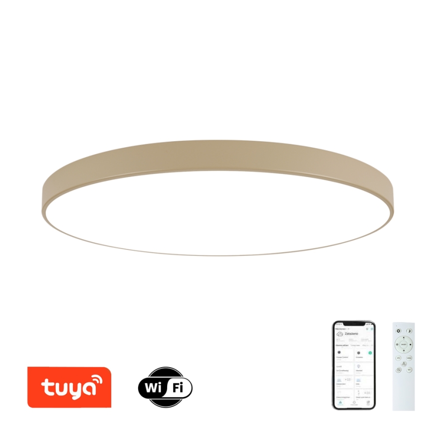 Brilagi - LED prigušiva plafonska svetiljka POOL SMART LED/180W/230V 3000-6000K 120 cm bež Wi-Fi Tuya + daljinski upravljač
