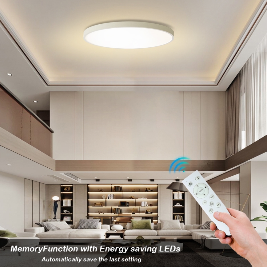 Brilagi - LED prigušiva plafonska svetiljka POOL SMART LED/180W/230V 3000-6000K pr. 120 cm Wi-Fi Tuya bela + daljinski upravljač