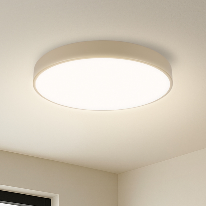 Brilagi - LED prigušiva plafonska svetiljka POOL SMART LED/48W/230V 3000-6000K fi 40 cm Wi-Fi Tuya bež + daljinski upravljač