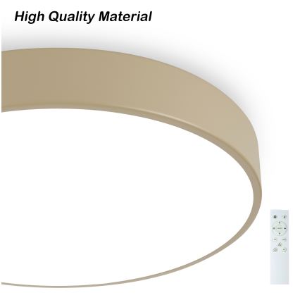 Brilagi - LED prigušiva plafonska svetiljka POOL SMART LED/48W/230V 3000-6000K fi 40 cm Wi-Fi Tuya bež + daljinski upravljač