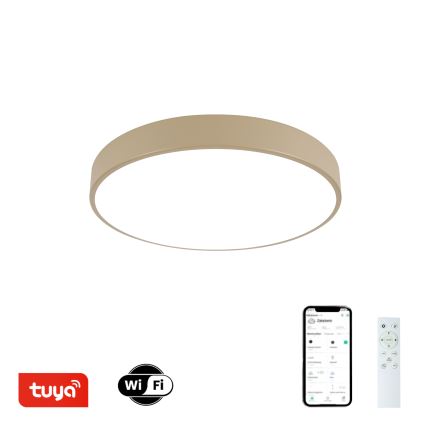 Brilagi - LED prigušiva plafonska svetiljka POOL SMART LED/48W/230V 3000-6000K fi 40 cm Wi-Fi Tuya bež + daljinski upravljač