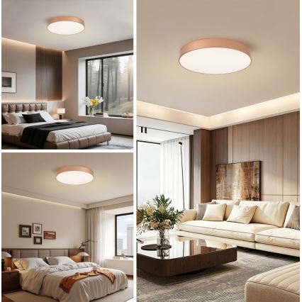 BRILAGI - LED prigušiva plafonska lampa POOL SMART LED/60W/230V 3000-6000K prečnik 50 cm Wi-Fi Tuya bronzana + daljinski upravljač