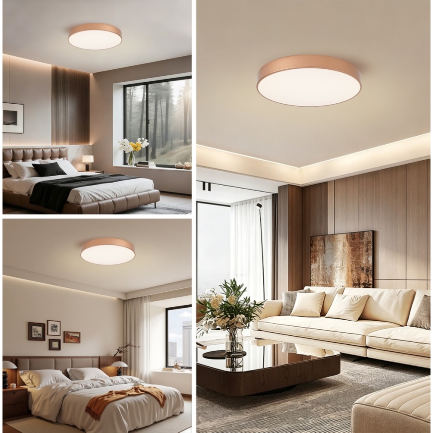 BRILAGI - LED prigušiva plafonska lampa POOL SMART LED/60W/230V 3000-6000K prečnik 50 cm Wi-Fi Tuya bronzana + daljinski upravljač