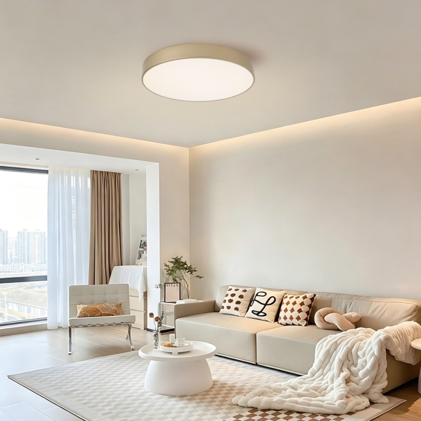 BRILAGI - LED prigušiva plafonska svetiljka POOL SMART LED/60W/230V 3000-6000K prečnik 50 cm Wi-Fi Tuya zlatna + daljinski upravljač