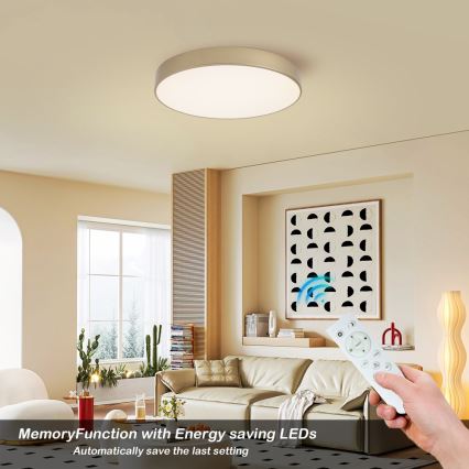 BRILAGI - LED prigušiva plafonska svetiljka POOL SMART LED/60W/230V 3000-6000K prečnik 50 cm Wi-Fi Tuya zlatna + daljinski upravljač