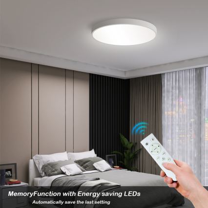 Brilagi - LED prigušiva plafonska svetiljka POOL SMART LED/60W/230V 50 cm 3000-6000K Wi-Fi Tuya + daljinski upravljač bela