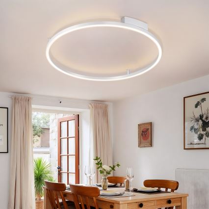 Brilagi - LED prigušiva stropna svetiljka PORTOFINO LED/60W/230V 3000-6000K prečnik 80 cm srebrna + daljinski upravljač