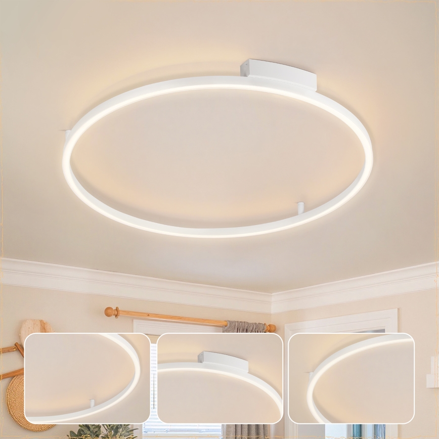 Brilagi - prigušiva LED plafonska svetiljka PORTOFINO LED/60W/230V 3000-6000K prečnik 80 cm bela + daljinski upravljač