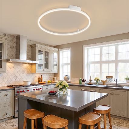 Brilagi - prigušiva LED plafonska svetiljka PORTOFINO LED/60W/230V 3000-6000K prečnik 80 cm bela + daljinski upravljač