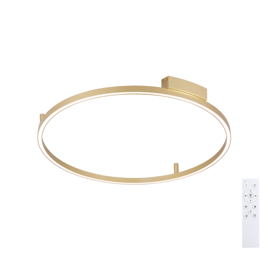 Brilagi - LED prigušiva plafonska lampa PORTOFINO LED/60W/230V 3000-6000K prečnik 80 cm zlatna + daljinski upravljač