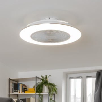 Brilagi - LED prigušiva svetiljka sa ventilatorom AURA LED/38W/230V 3000-6000K bela + daljinski upravljač