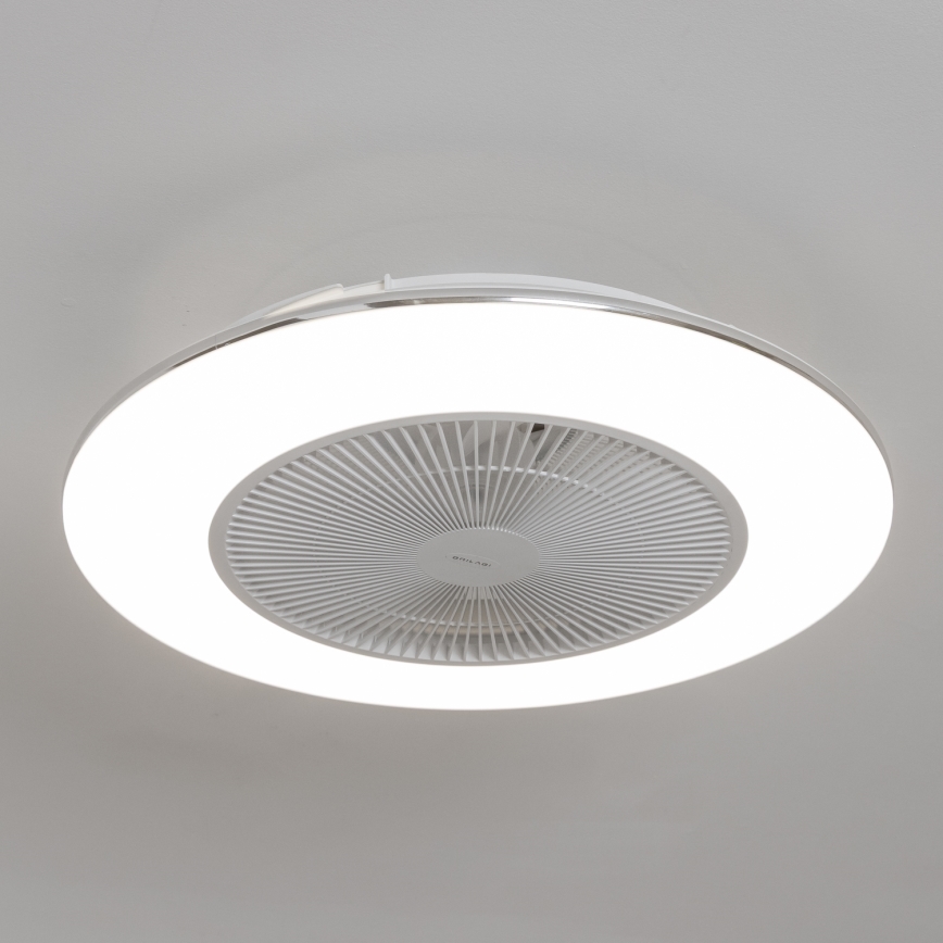 Brilagi - LED prigušiva svetiljka sa ventilatorom AURA LED/38W/230V 3000-6000K bela + daljinski upravljač
