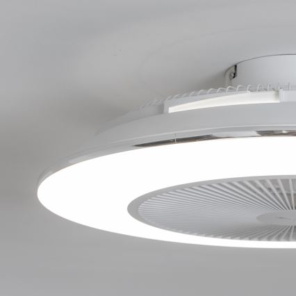 Brilagi - LED prigušiva svetiljka sa ventilatorom AURA LED/38W/230V 3000-6000K bela + daljinski upravljač
