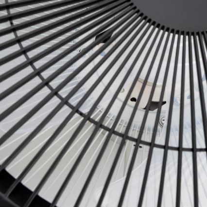 Brilagi - prigušiva LED svetiljka sa ventilatorom AURA LED/38W/230V 3000-6000K crna + daljinski upravljač