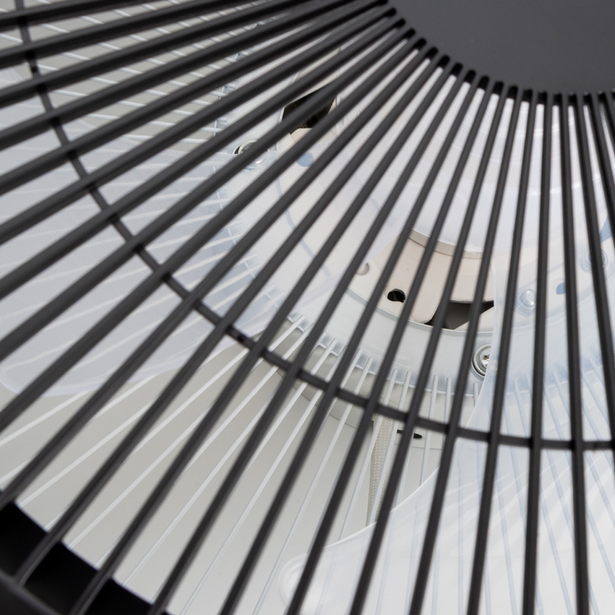 Brilagi - prigušiva LED svetiljka sa ventilatorom AURA LED/38W/230V 3000-6000K crna + daljinski upravljač