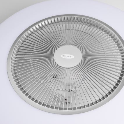 Brilagi - LED prigušiva svetiljka sa ventilatorom AURA LED/38W/230V 3000-6000K srebrna + daljinski upravljač