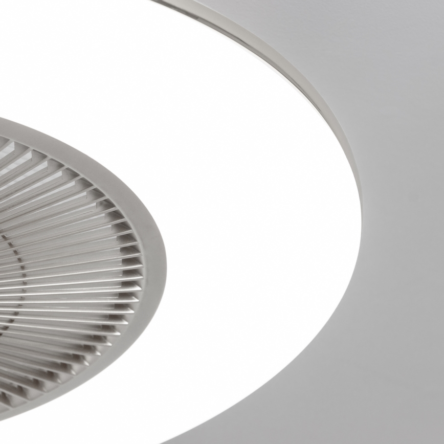 Brilagi - LED prigušiva svetiljka sa ventilatorom AURA LED/38W/230V 3000-6000K srebrna + daljinski upravljač