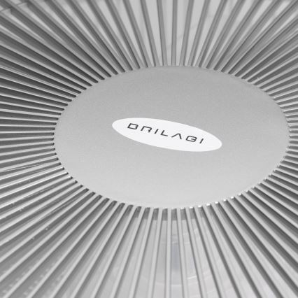 Brilagi - LED prigušiva svetiljka sa ventilatorom AURA LED/38W/230V 3000-6000K srebrna + daljinski upravljač
