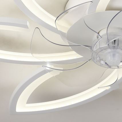 Brilagi - LED prigušiva plafonska svetiljka sa ventilatorom LED/50W/230V 3000-6500K bela + daljinski upravljač