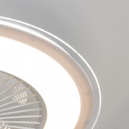 Brilagi - LED prigušiva svetiljka sa ventilatorom RONDA LED/48W/2300V 3000-6000K bela + daljinski upravljač