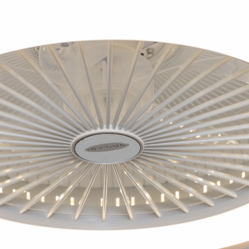 Brilagi - LED prigušiva svetiljka sa ventilatorom RONDA LED/48W/2300V 3000-6000K bela + daljinski upravljač