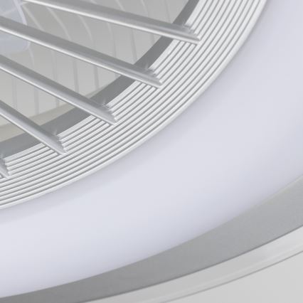 Brilagi - LED prigušiva svetiljka sa ventilatorom RONDA LED/48W/230V 3000-6000K srebrna + daljinski upravljač