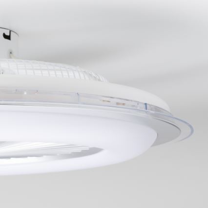 Brilagi - LED prigušiva svetiljka sa ventilatorom RONDA LED/48W/230V 3000-6000K srebrna + daljinski upravljač