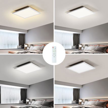 Brilagi - LED prigušiva plafonska svetiljka SLIMFRAME LED/25W/230V 30x30 cm 3000-6000K bela + daljinski upravljač