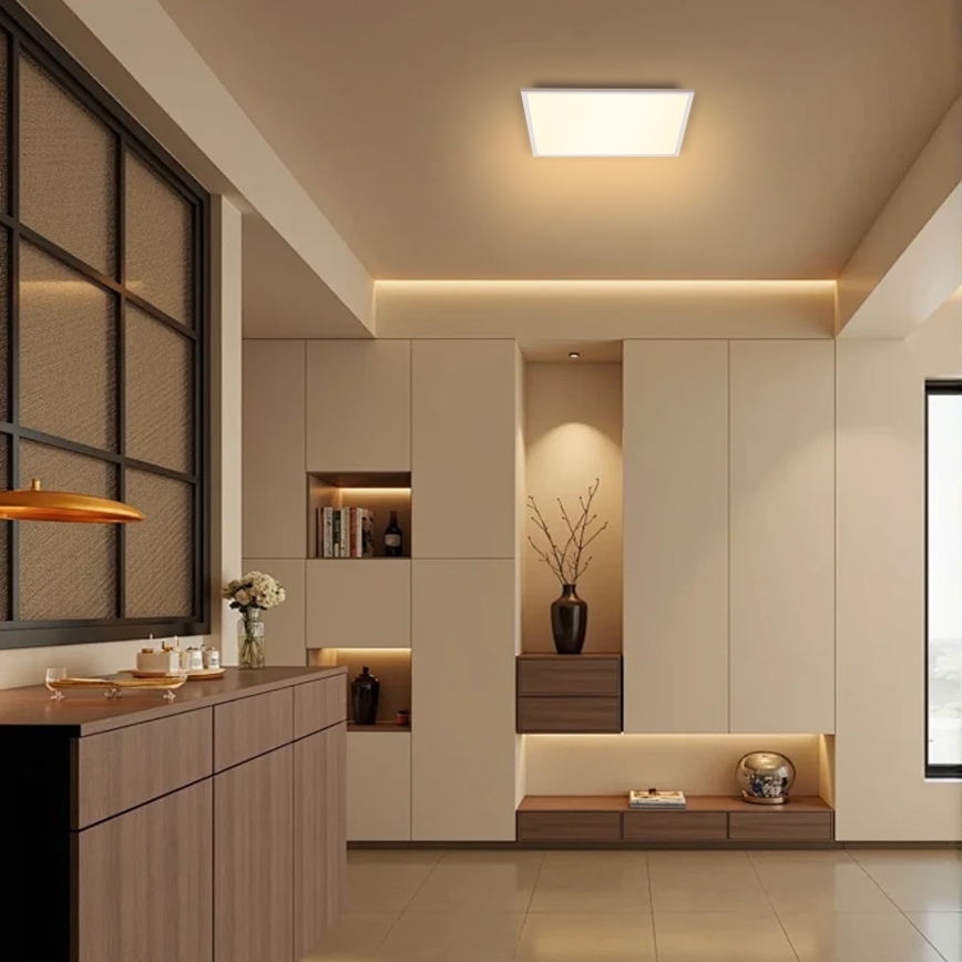 Brilagi - LED prigušiva plafonska svetiljka SLIMFRAME LED/25W/230V 30x30 cm 3000-6000K bela + daljinski upravljač