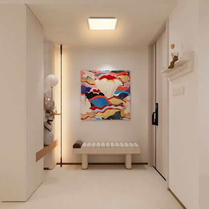 Brilagi - LED prigušiva plafonska svetiljka SLIMFRAME LED/25W/230V 30x30 cm 3000-6000K bela + daljinski upravljač