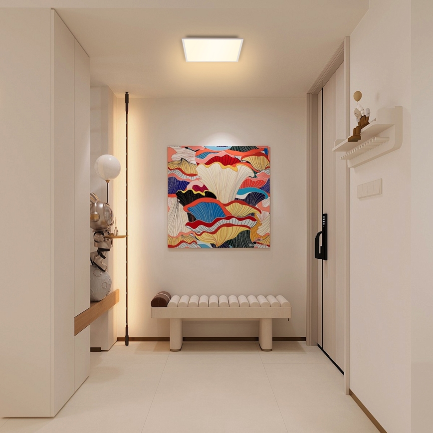 Brilagi - LED prigušiva plafonska svetiljka SLIMFRAME LED/25W/230V 30x30 cm 3000-6000K bela + daljinski upravljač