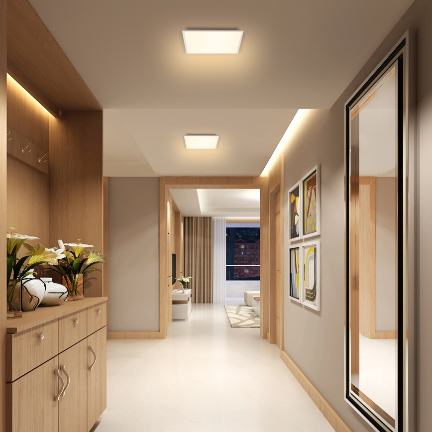 Brilagi - LED prigušiva plafonska svetiljka SLIMFRAME LED/25W/230V 30x30 cm 3000-6000K bela + daljinski upravljač